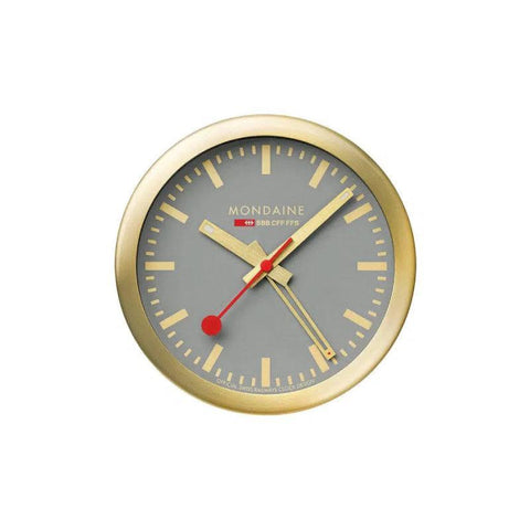 The Watch Boutique Mondaine Mini Wall Clock and Alarm 12.5cm