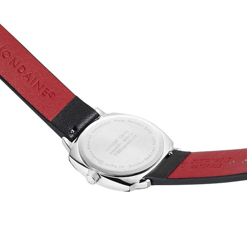 The Watch Boutique Mondaine Petit Cushion Nero Analogue 31mm
