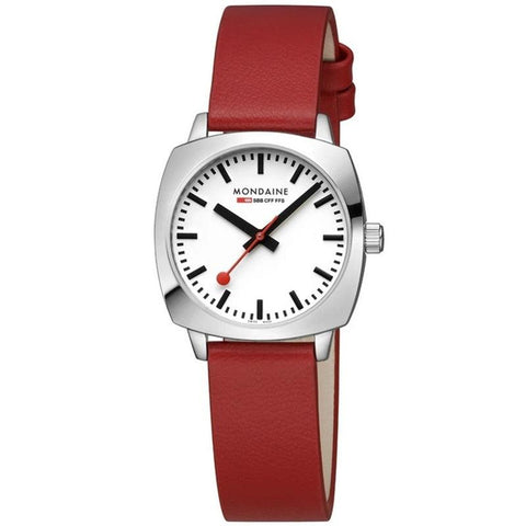The Watch Boutique Mondaine Petit Cushion Nero Analogue 31mm