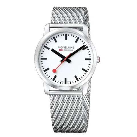 The Watch Boutique Mondaine Simply Elegant Classic 40mm Stainless Steel Watch