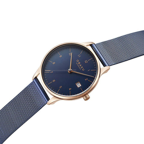 The Watch Boutique Obaku Chia Lille Ocean - Blue Dial Ladies Watch V298LDVLML