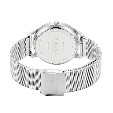 The Watch Boutique Obaku Chia Lille Steel - White Dial Ladies Watch V298LDCWMC