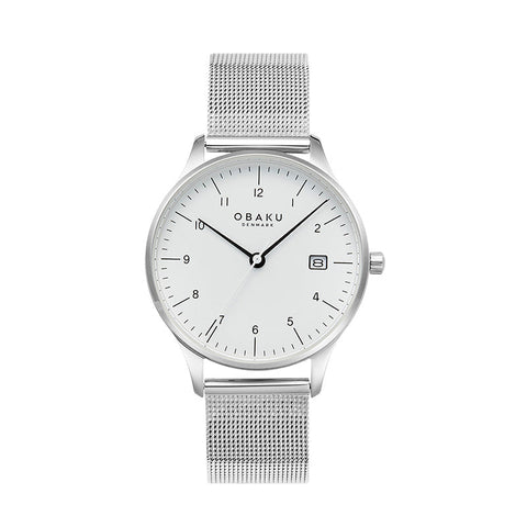 The Watch Boutique Obaku Chia Lille Steel - White Dial Ladies Watch V298LDCWMC