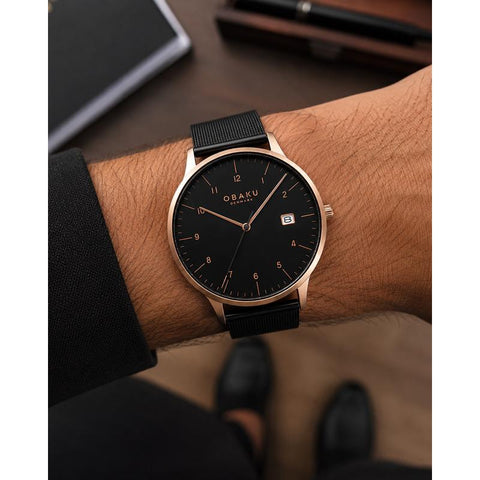 Obaku Chia-Night V298GDVBMB Men's Watch