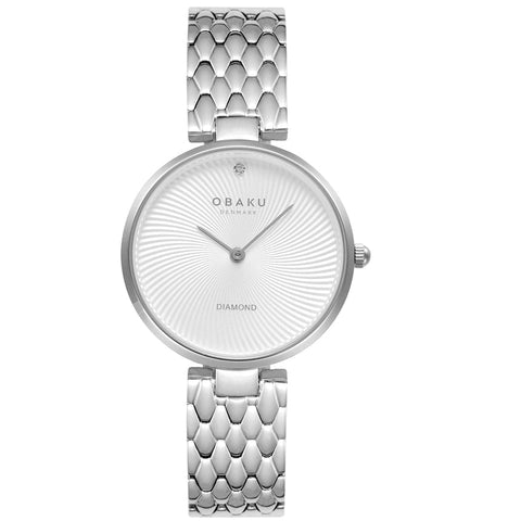 The Watch Boutique Obaku Diamant Brace Steel 32mm Watch - V256LXCISC