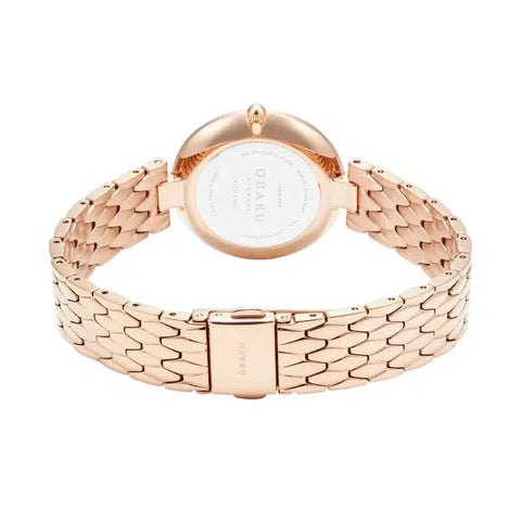 The Watch Boutique Obaku Diamant Fuchsia Rose Gold 32mm Watch - V256LXVISV