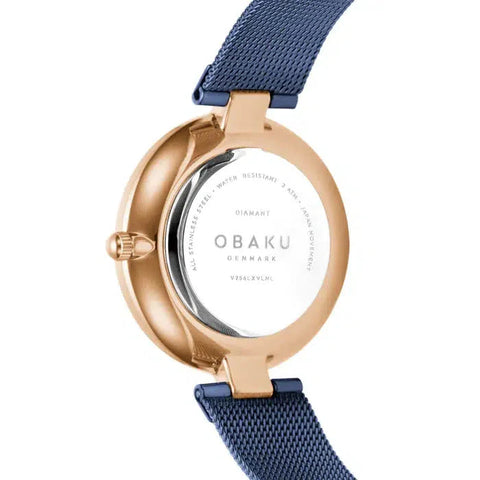 The Watch Boutique Obaku Diamant Ocean Blue 32mm Watch - V256LXVLML