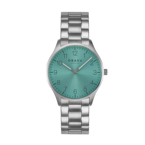 The Watch Boutique Obaku Falke Cambridge - Stainless Steel Strap Blue Dial Watch V260GXCMSC-DAF
