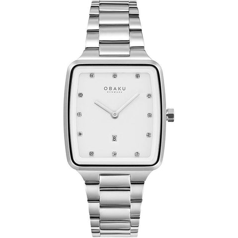 The Watch Boutique Obaku Fjord Lille Brace White 30mm Watch - V271LDCWSC