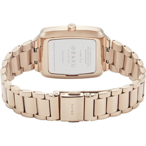 The Watch Boutique Obaku Fjord Lille Fuchsia Rose Gold 30mm Watch - V271LDVWSV