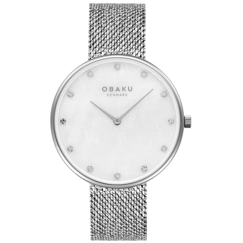 The Watch Boutique Obaku Glans Steels Steel 36mm Watch - V288LXCWHC