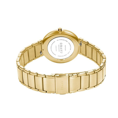 The Watch Boutique Obaku Klip Lille Cider Gold 34mm Watch - V258LXGISG