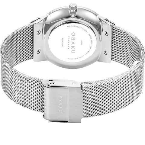 The Watch Boutique Obaku Land Steel White 32mm Watch - V255LXCIMC