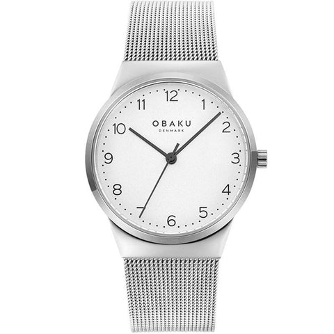 The Watch Boutique Obaku Land Steel White 32mm Watch - V255LXCIMC