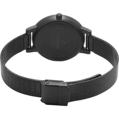 The Watch Boutique Obaku Liv Charcoal Black 34mm Watch - V209LXBBMB