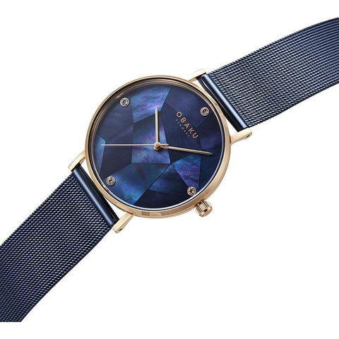 The Watch Boutique Obaku Mosaik Ocean Blue 37mm Watch - V268LXVLML