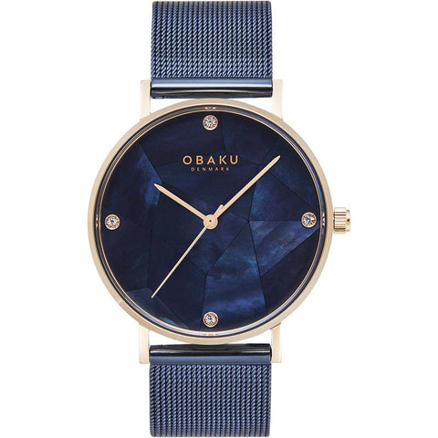 The Watch Boutique Obaku Mosaik Ocean Blue 37mm Watch - V268LXVLML