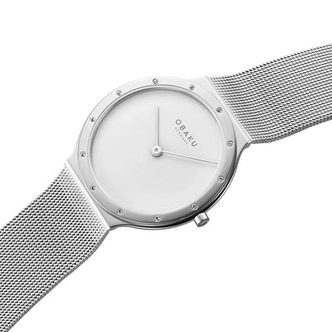 The Watch Boutique Obaku Note Lille Steel 34mm Watch - V285LECWMC