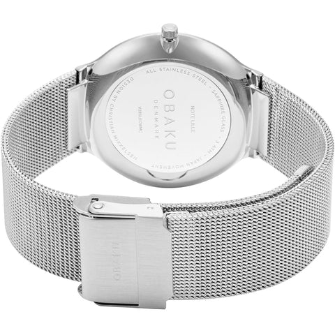 The Watch Boutique Obaku Note Lille Steel 34mm Watch - V285LECWMC