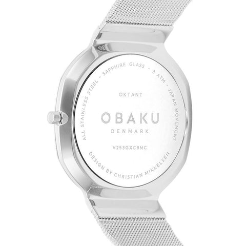 The Watch Boutique Obaku Oktant Onyx Black 38mm Watch - V253GXCBMC