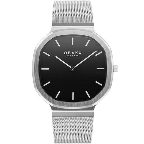 The Watch Boutique Obaku Oktant Onyx Black 38mm Watch - V253GXCBMC