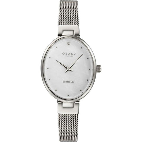 The Watch Boutique Obaku Oval Diamond 32mm Women's Watch