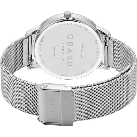 The Watch Boutique Obaku Salvie Lille Monochrome Black 34mm Watch - V270LDABMC