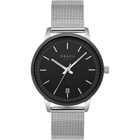 The Watch Boutique Obaku Salvie Lille Monochrome Black 34mm Watch - V270LDABMC