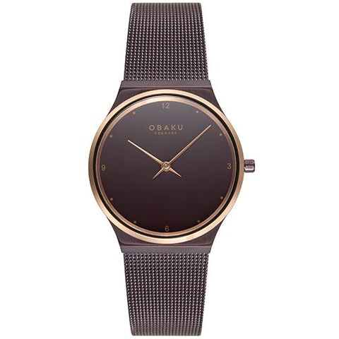 The Watch Boutique Obaku Servietter L Walnut Women's Watch