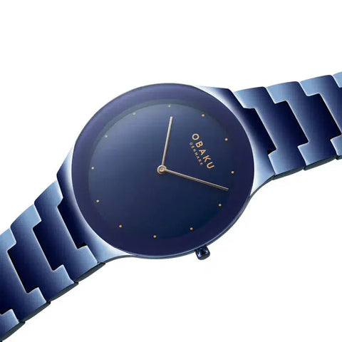 The Watch Boutique Obaku Spejl Bleu Blue 42mm Watch - V290GXLLSL