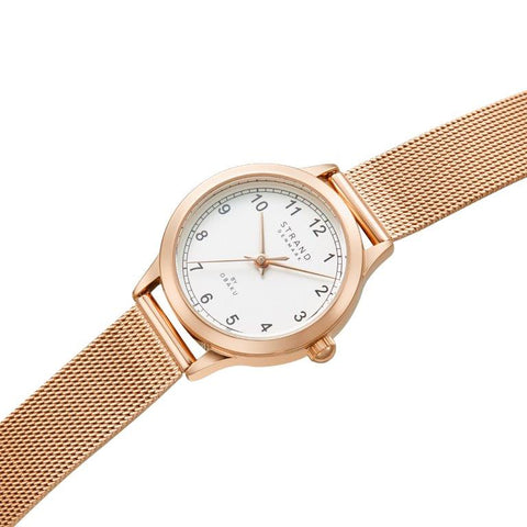The Watch Boutique Obaku Strand Cruise Rose Gold 27mm Watch - S742LXVIMV