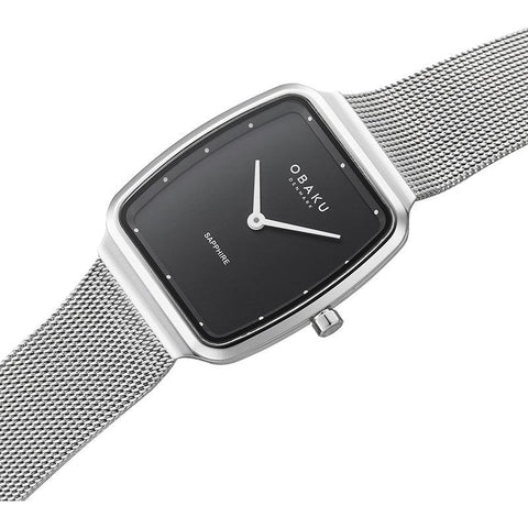 The Watch Boutique Obaku Tern Lille Black 27mm Watch - V267LXCBMC