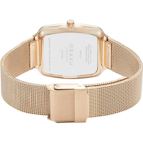 The Watch Boutique Obaku Tern Lille Rose Gold 27mm Watch - V267LXVIMV