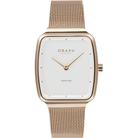 The Watch Boutique Obaku Tern Lille Rose Gold 27mm Watch - V267LXVIMV