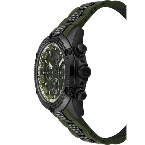 The Watch Boutique Plein Sport Hurricane Green Chronograph Watch 44mm