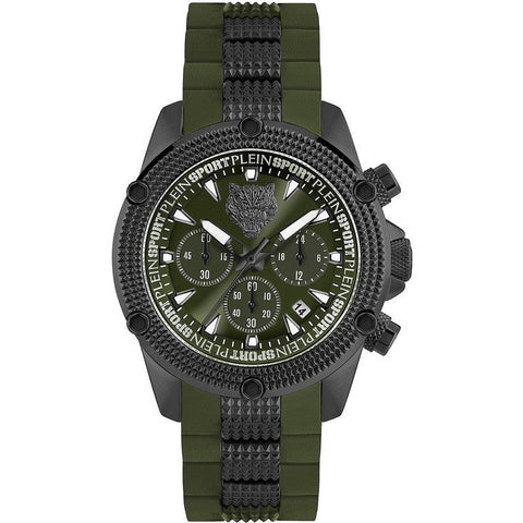 The Watch Boutique Plein Sport Hurricane Green Chronograph Watch 44mm