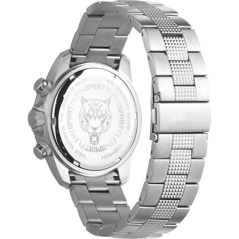The Watch Boutique Plein Sport Hurricane Silver Chronograph Watch 44mm