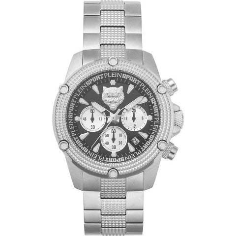 The Watch Boutique Plein Sport Hurricane Silver Chronograph Watch 44mm