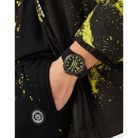 The Watch Boutique Plein Sport Thunderstorm Black Chronograph Watch 43mm