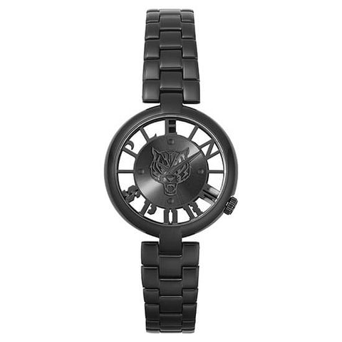 The Watch Boutique Plein Sport Tiger Luxe Black Gold Analog Watch 36mm