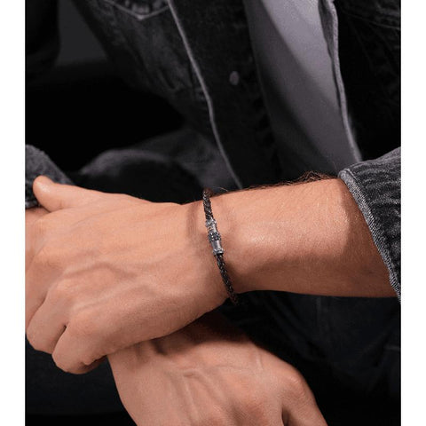 The Watch Boutique Police Brown Leather Ryder Bracelet