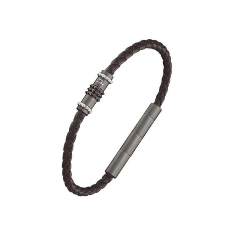 The Watch Boutique Police Brown Leather Ryder Bracelet