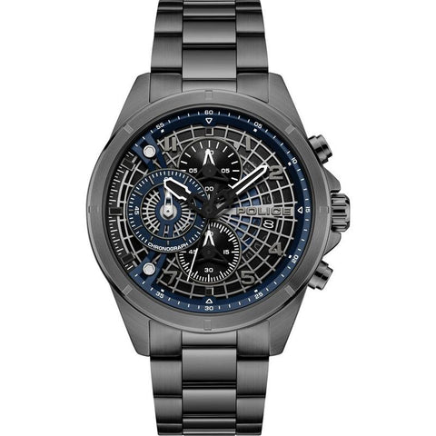 Police Cipher Men's Chronograph Dark Blue Dial Watch PEWGI0000103