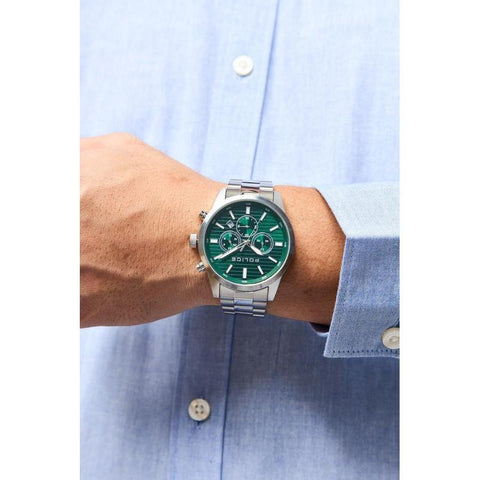 The Watch Boutique Police Classic Green Dial Men's Watch