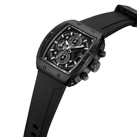 The Watch Boutique Police Connector Rebel Black Dial Men's Watch