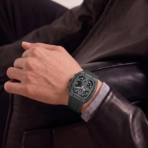 The Watch Boutique Police Connector Rebel Black Dial Men's Watch