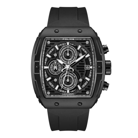 The Watch Boutique Police Connector Rebel Black Dial Men's Watch