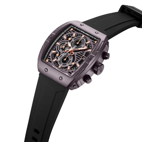 The Watch Boutique Police Connector Rebel Brown Dial Men's Watch