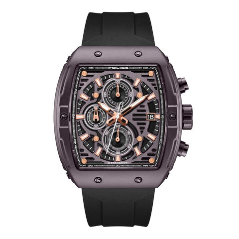 The Watch Boutique Police Connector Rebel Brown Dial Men's Watch