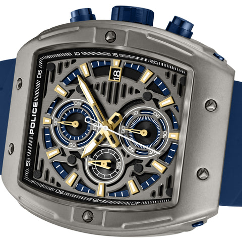 The Watch Boutique Police Connector Rebel Grey Dial Men's Watch